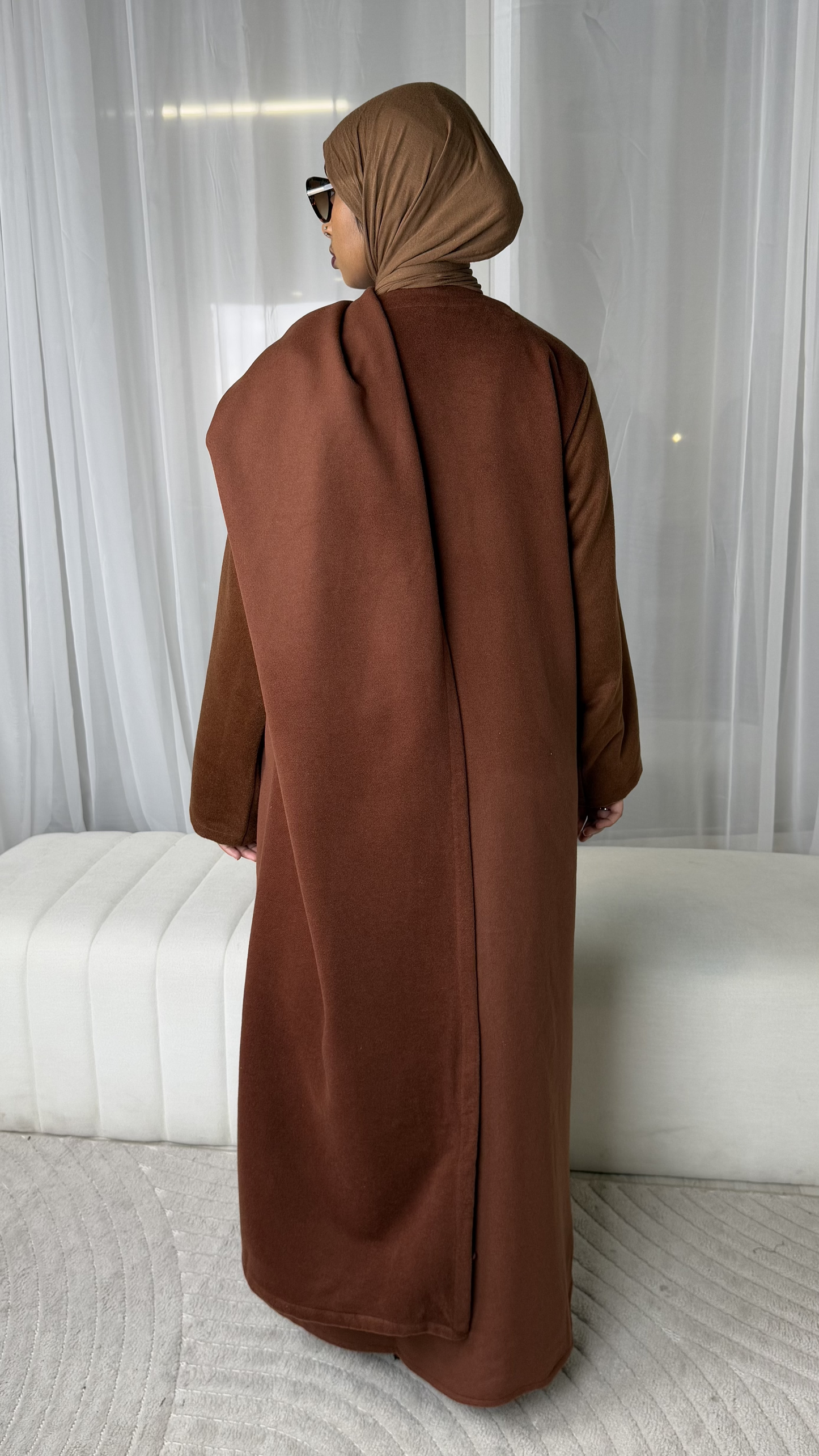 Maple Brown Abaya Coat