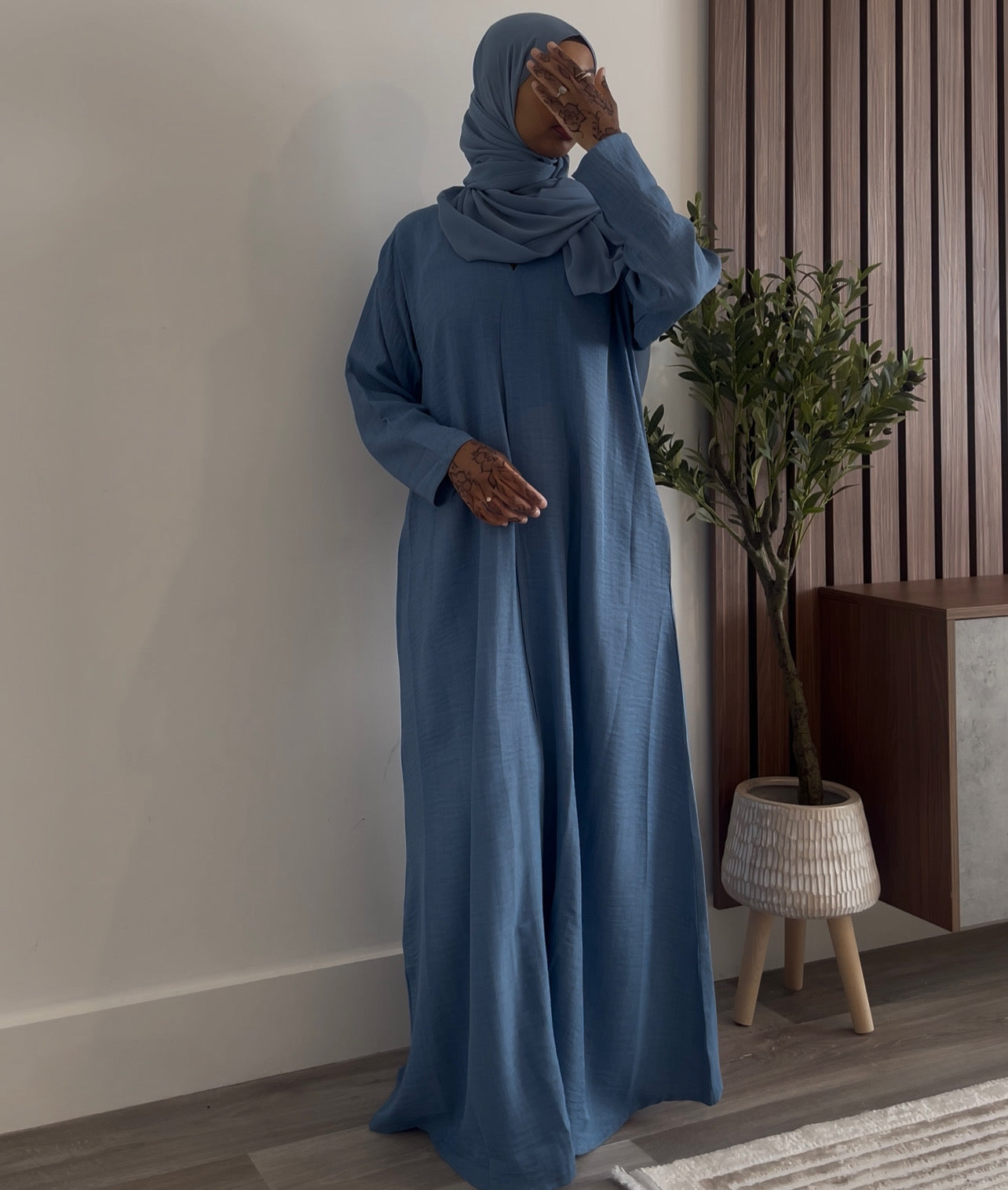 Sky Blue Abaya