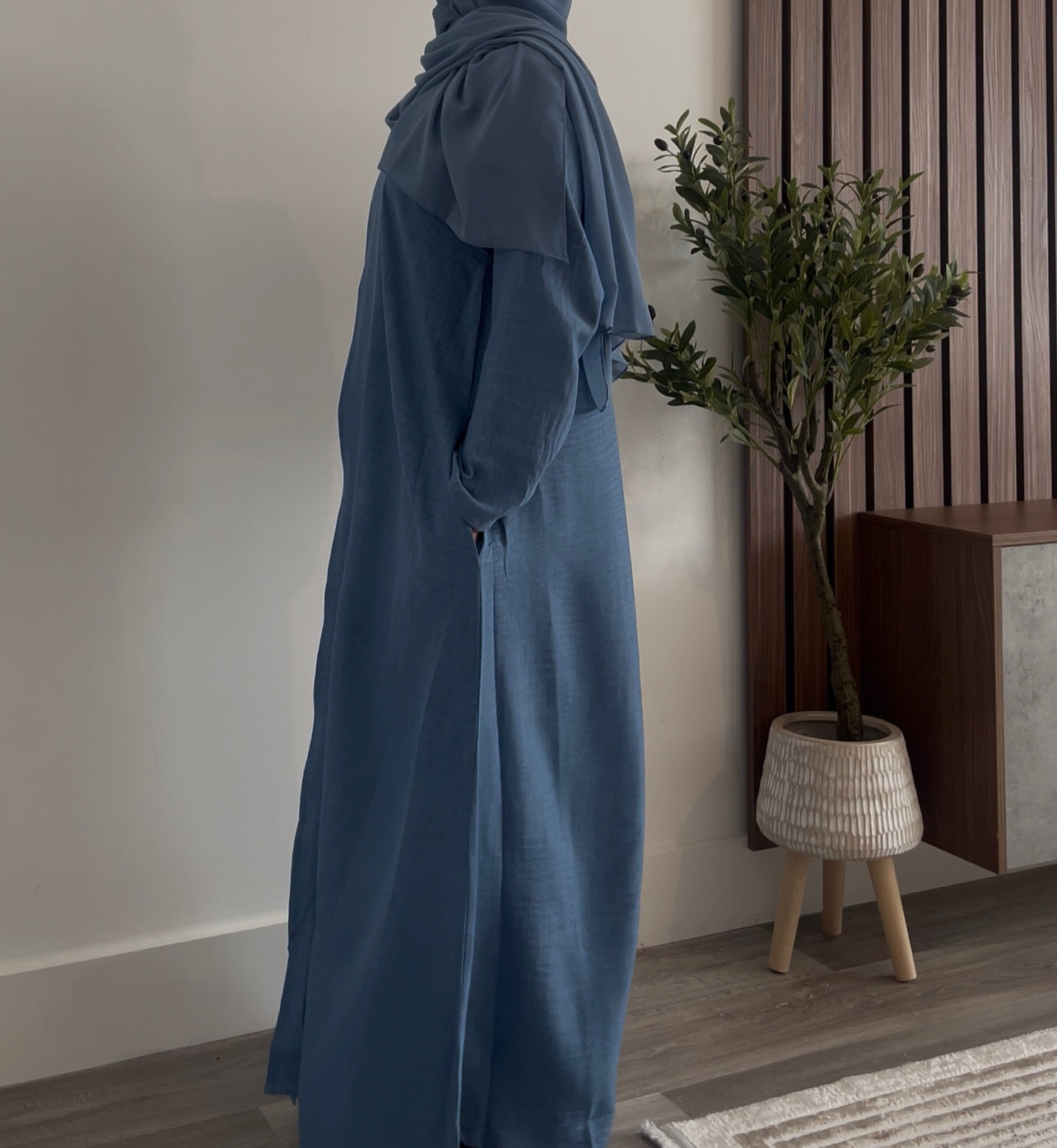 Sky Blue Abaya