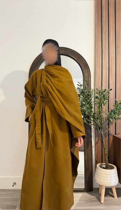 CAMEL ABAYA COAT